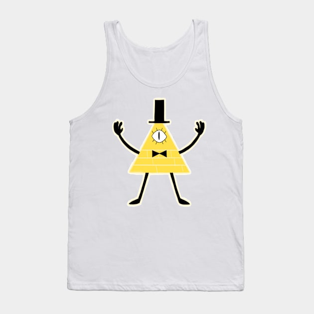 Bill Cipher Tank Top by nezira